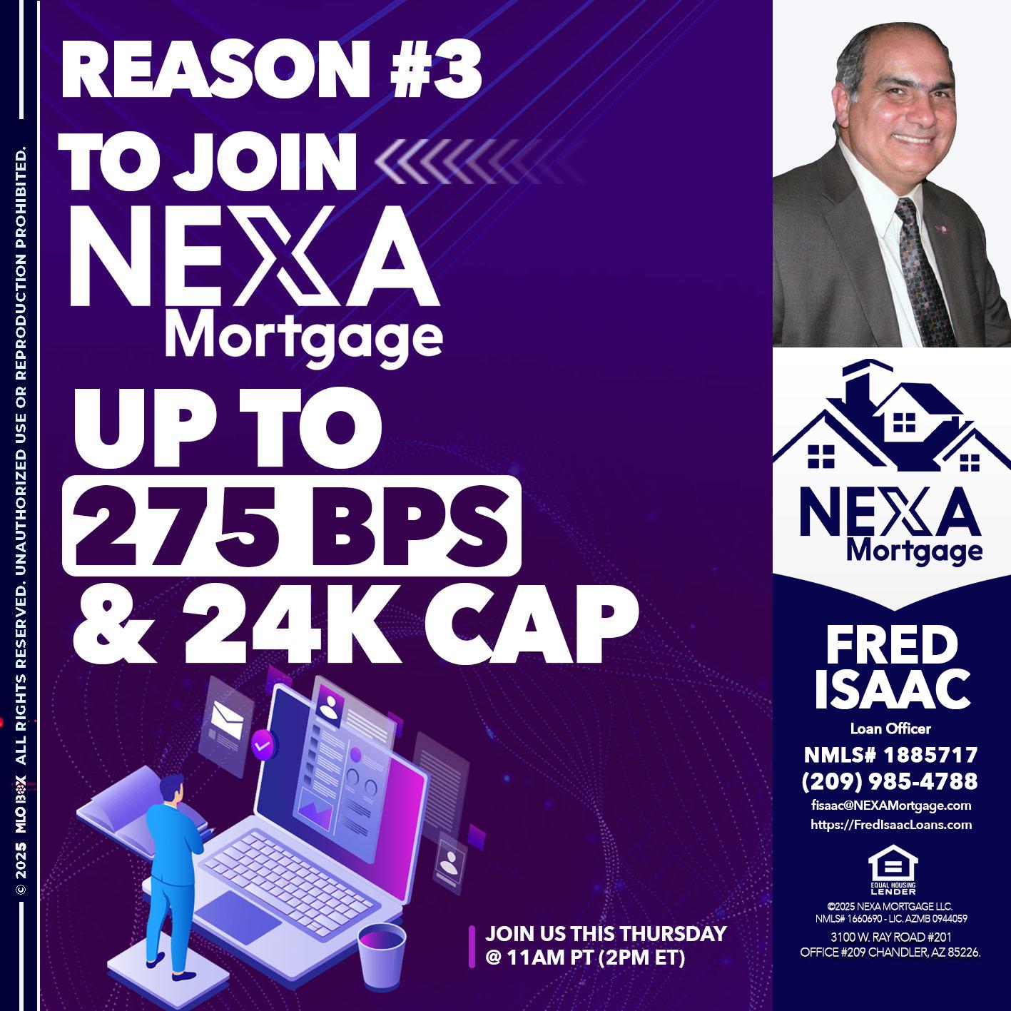 REASON 3 - Fred Isaac -Loan Officer