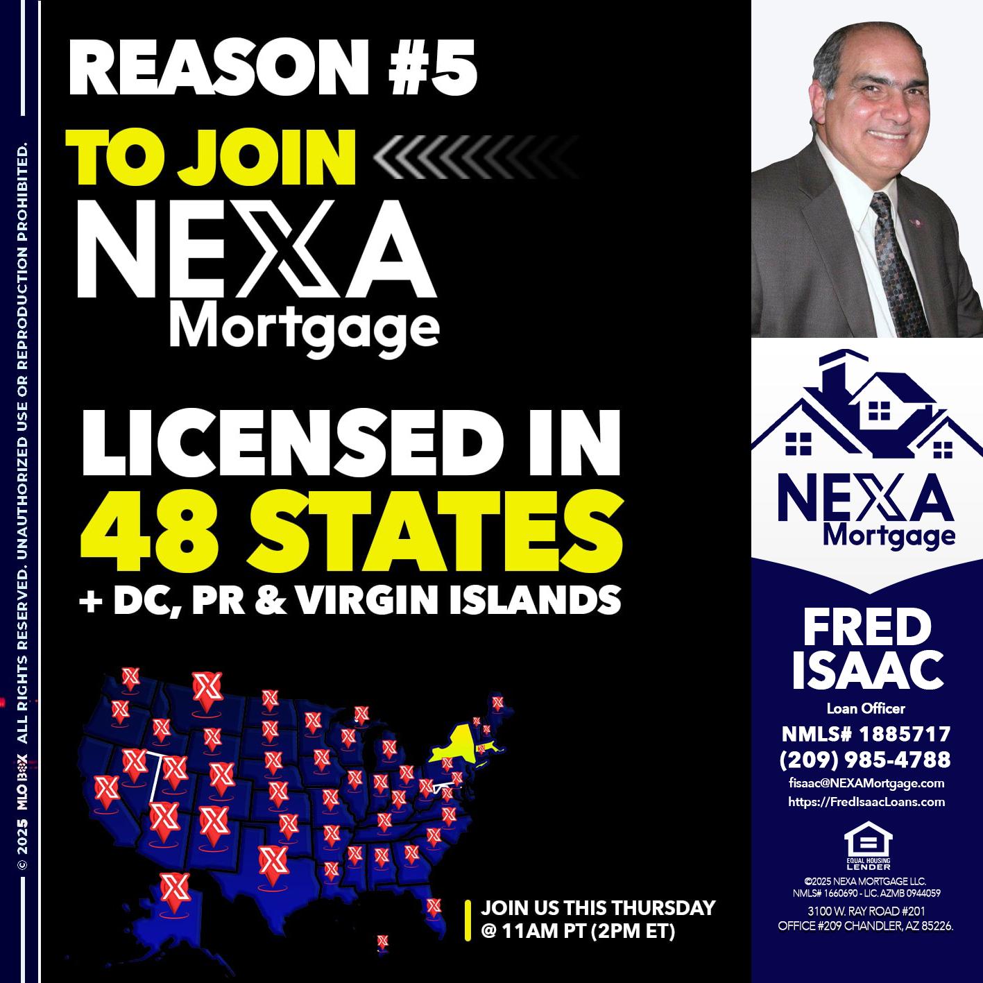 REASON 5 - Fred Isaac -Loan Officer