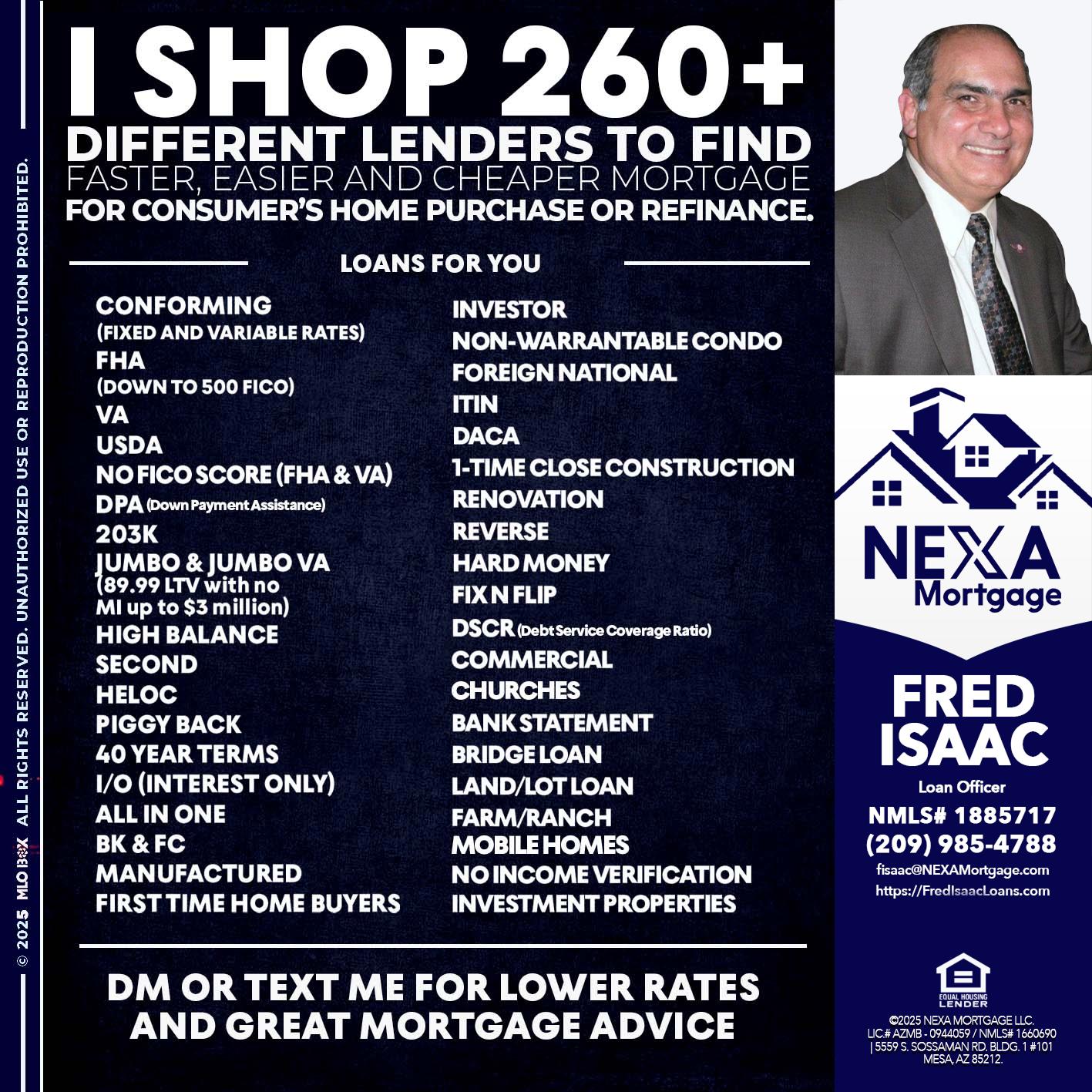I SHOP +260 - Fred Isaac -Loan Officer