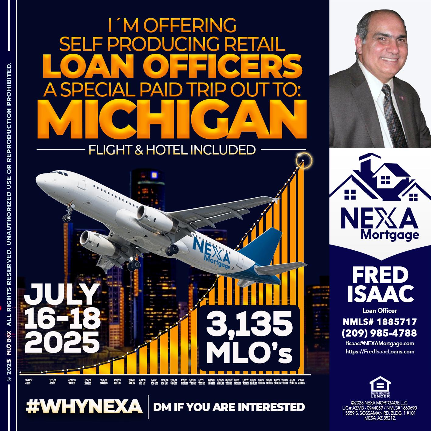 MICHIGAN TRIP - Fred Isaac -Loan Officer