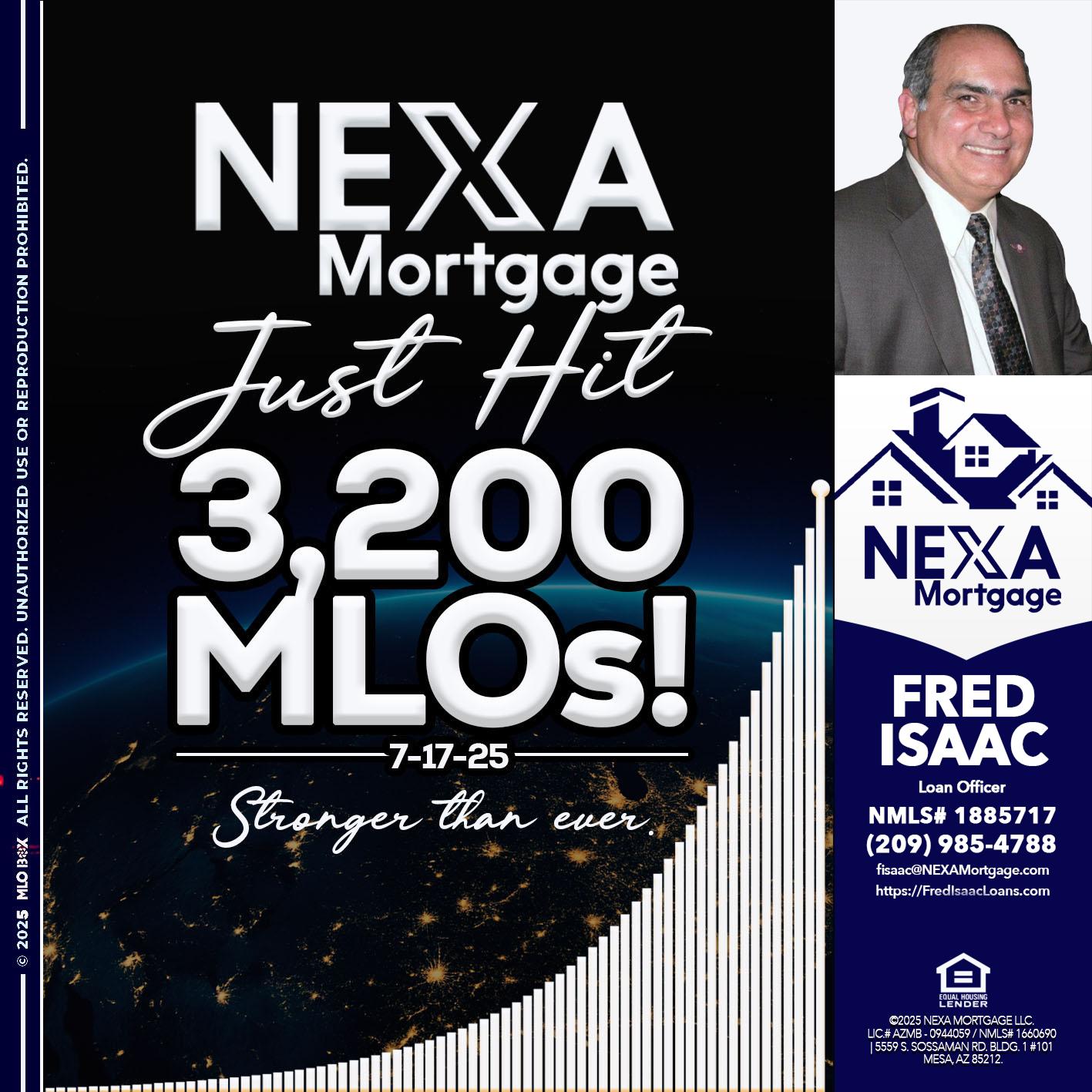 3200 MLOs - Fred Isaac -Loan Officer