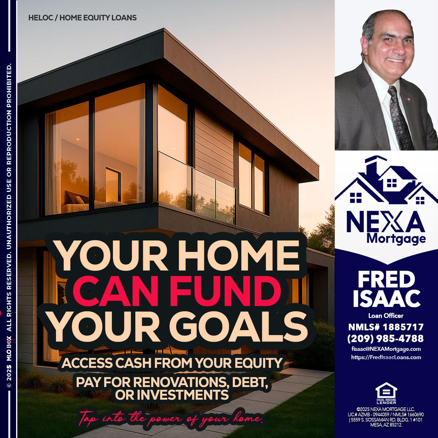 HELOC - Fred Isaac -Loan Officer