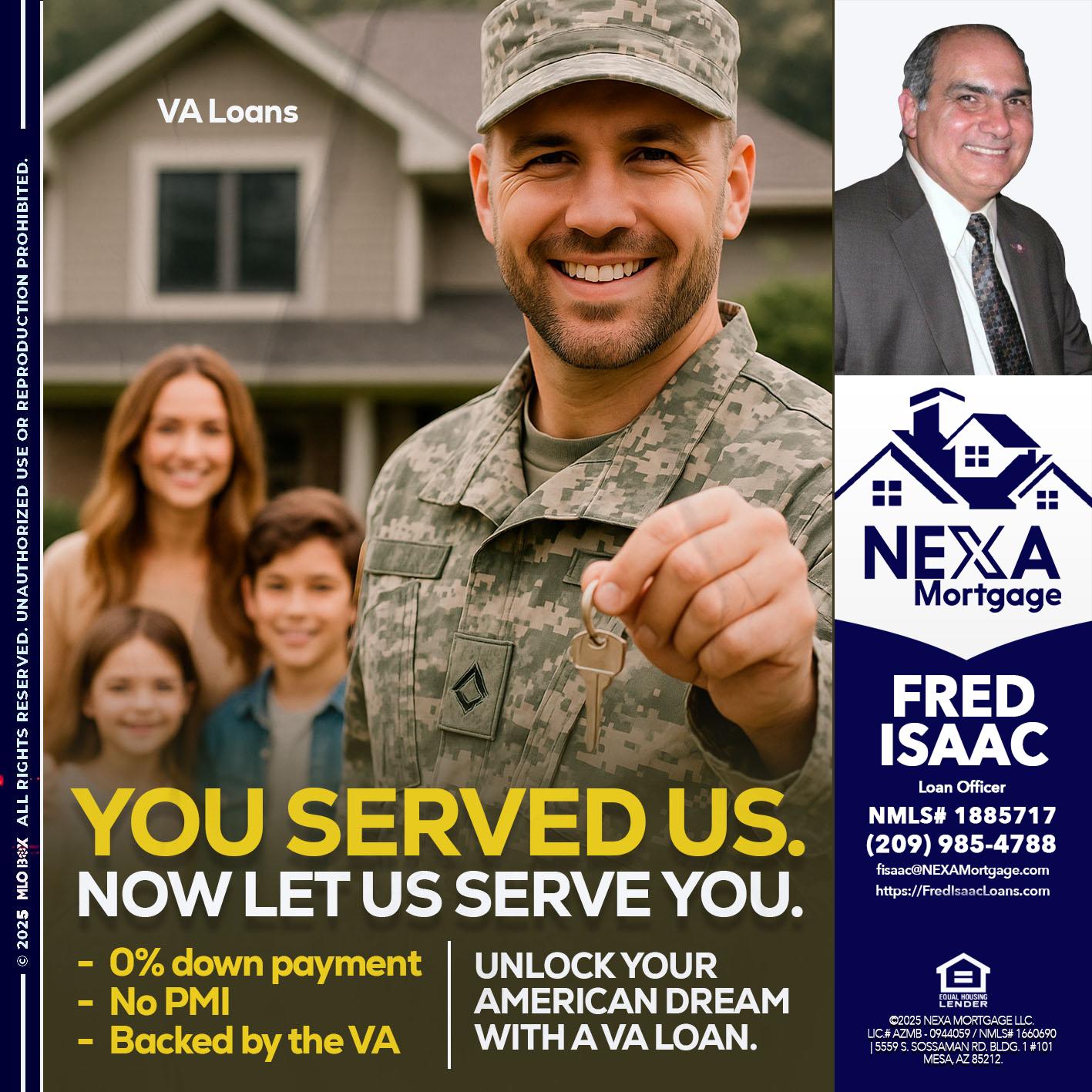 YOU DESERVED - Fred Isaac -Loan Officer