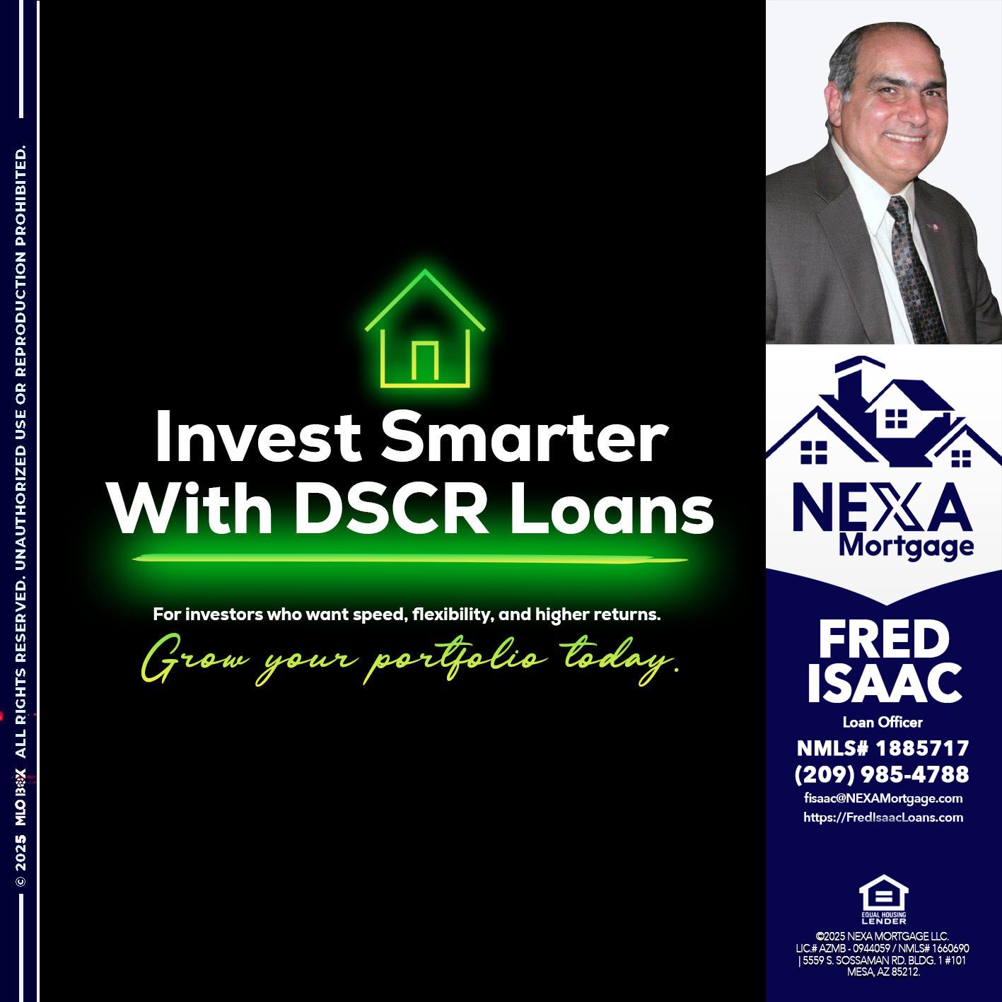 invest smarter - Fred Isaac -Loan Officer