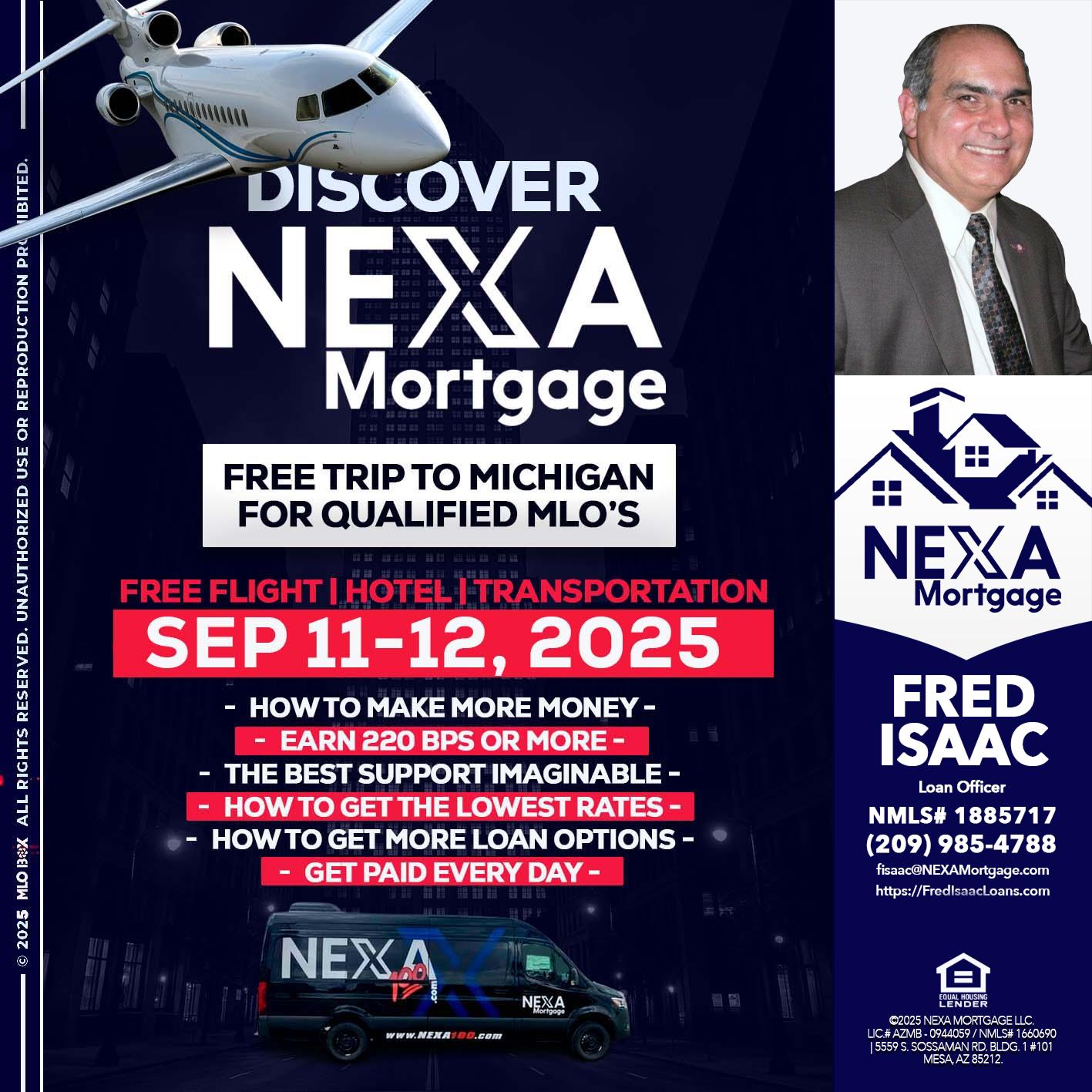 DISCOVER NEXA MORTGAGE - Fred Isaac -Loan Officer