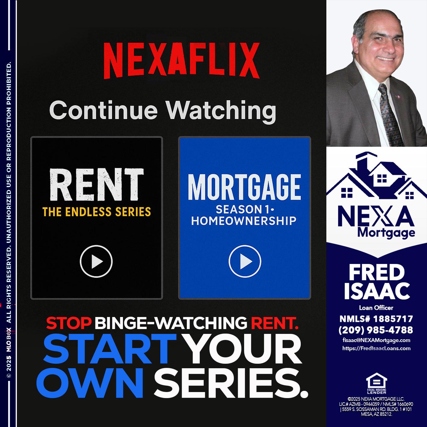 NEXAFLIX - Fred Isaac -Loan Officer