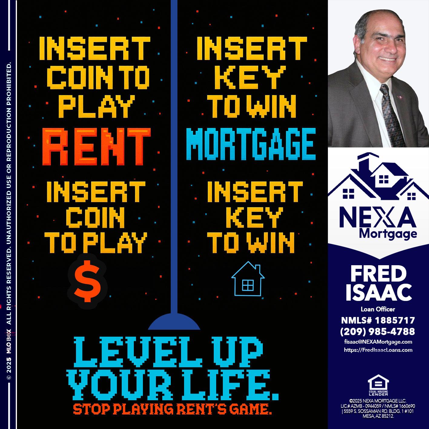 INSERT COIN - Fred Isaac -Loan Officer