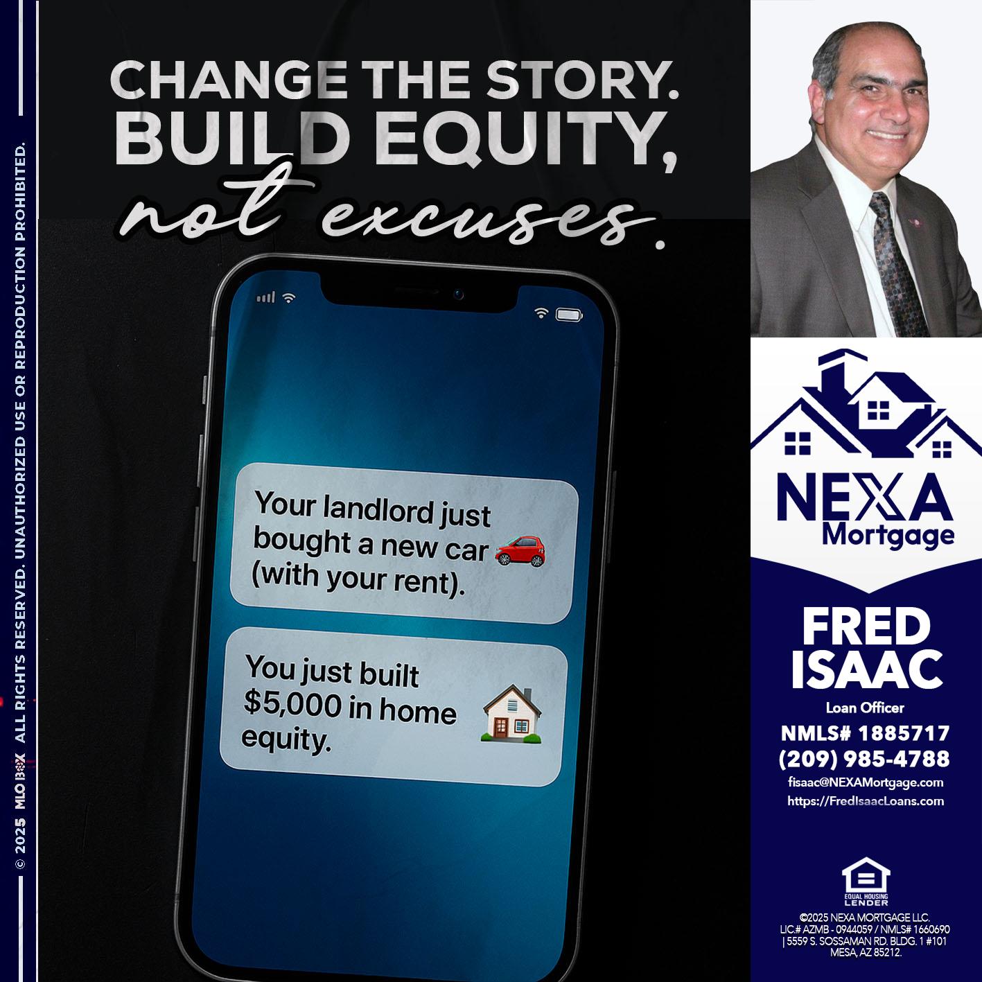 CHANGE THE HISTORY - Fred Isaac -Loan Officer