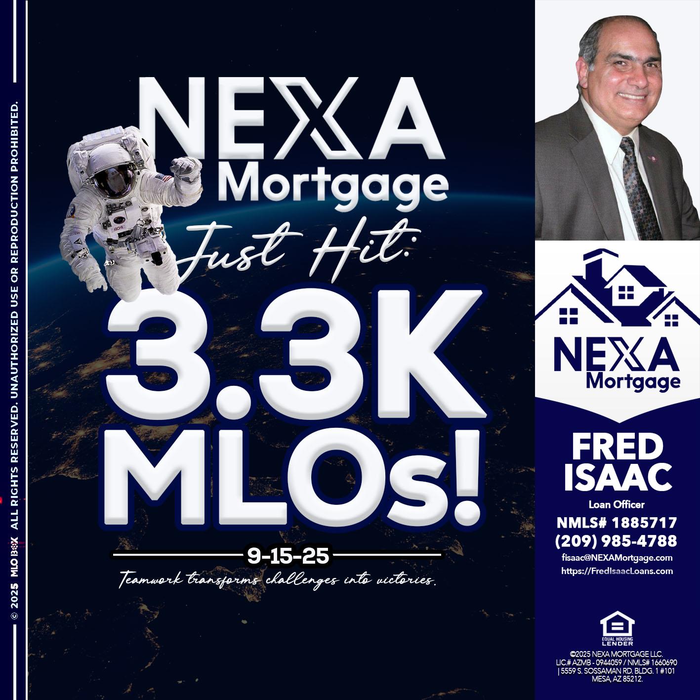 3.3K - Fred Isaac -Loan Officer