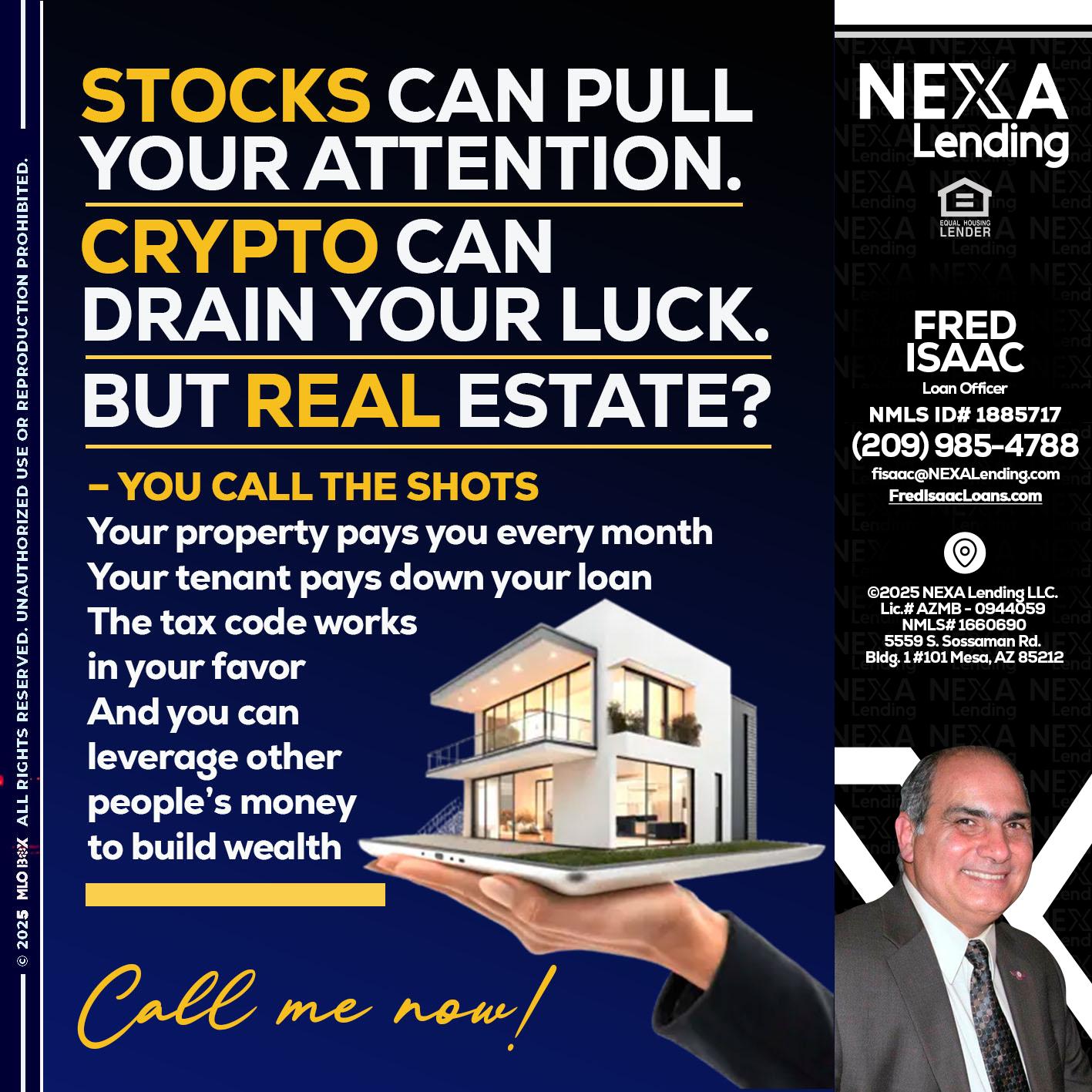 STOCK YOUR - Fred Isaac -Loan Officer