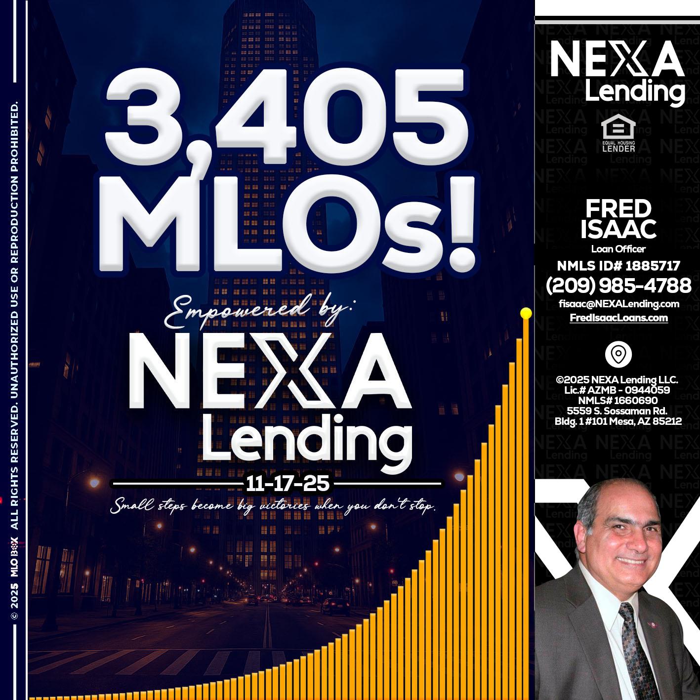 3405 MLOs - Fred Isaac -Loan Officer