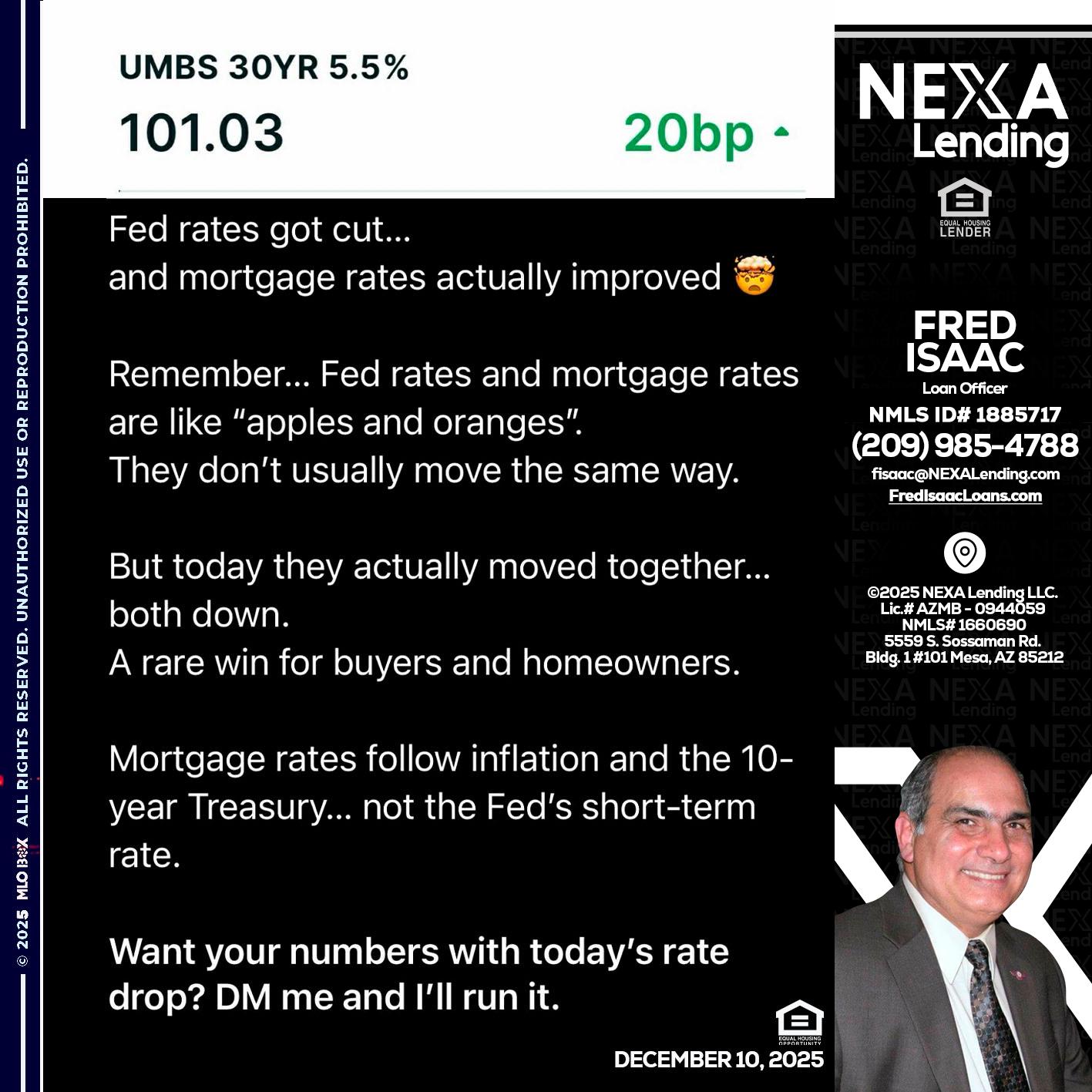 101.3 - Fred Isaac -Loan Officer
