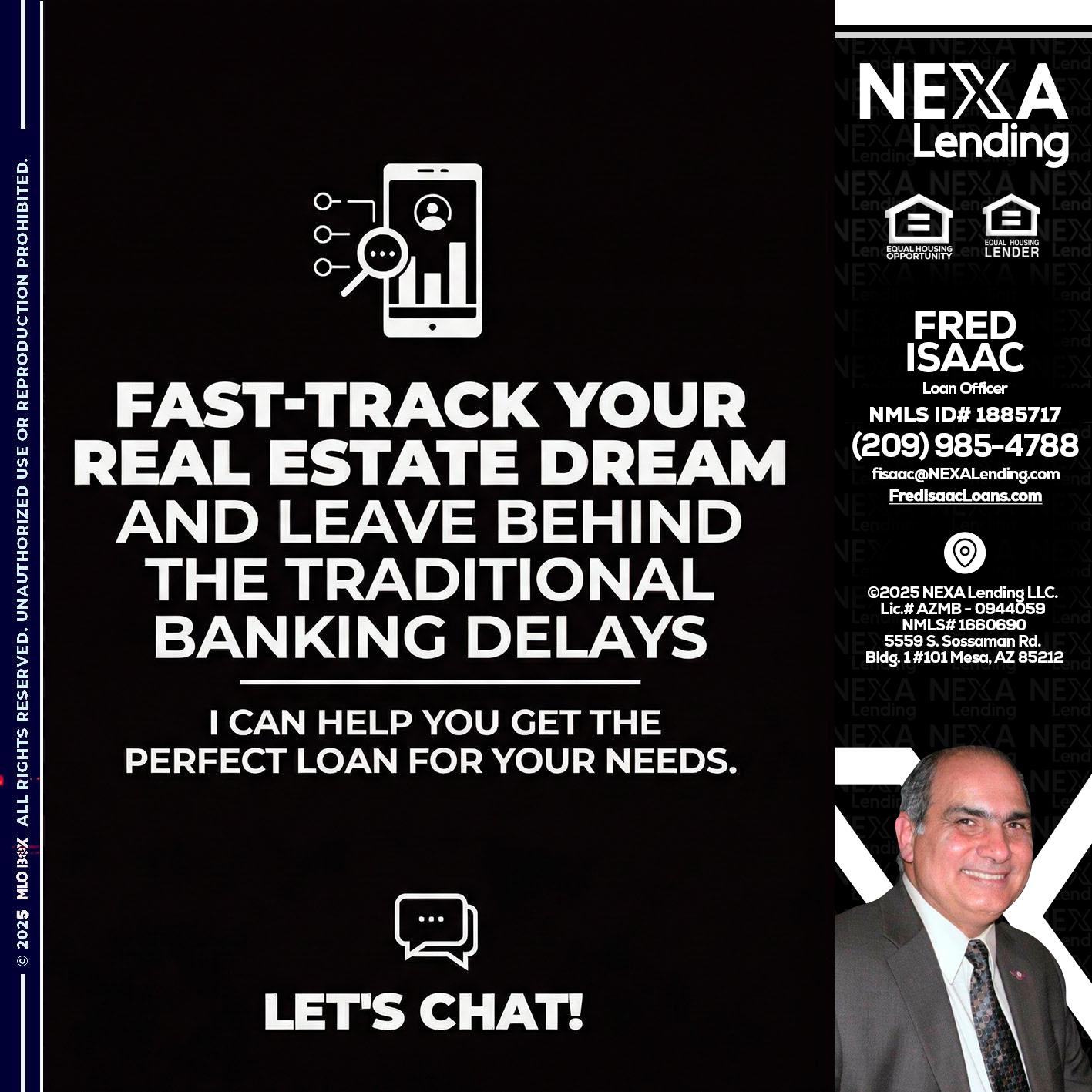 FAST TRACK - Fred Isaac -Loan Officer