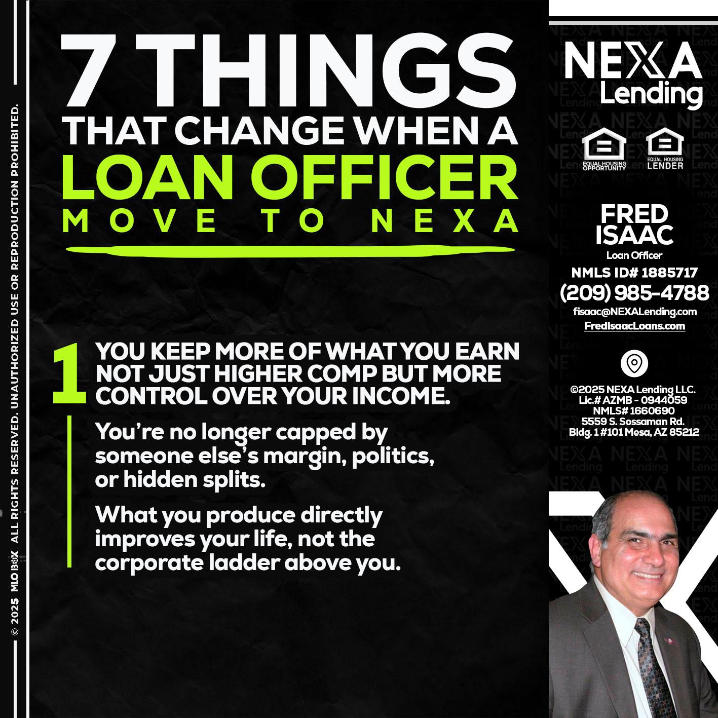 7 THINGS (1) - Fred Isaac -Loan Officer
