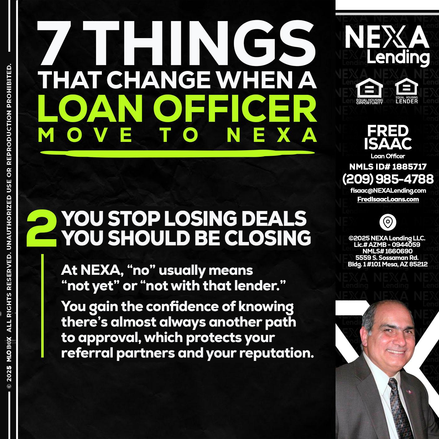 7 THINGS (2) - Fred Isaac -Loan Officer