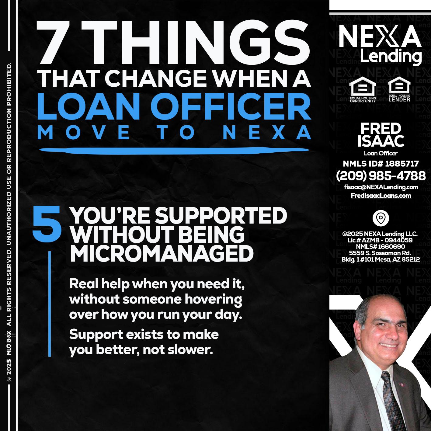 7 THINGS (5) - Fred Isaac -Loan Officer