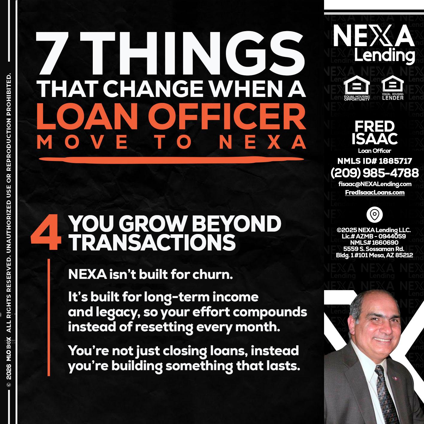 7 THINGS (4) - Fred Isaac -Loan Officer