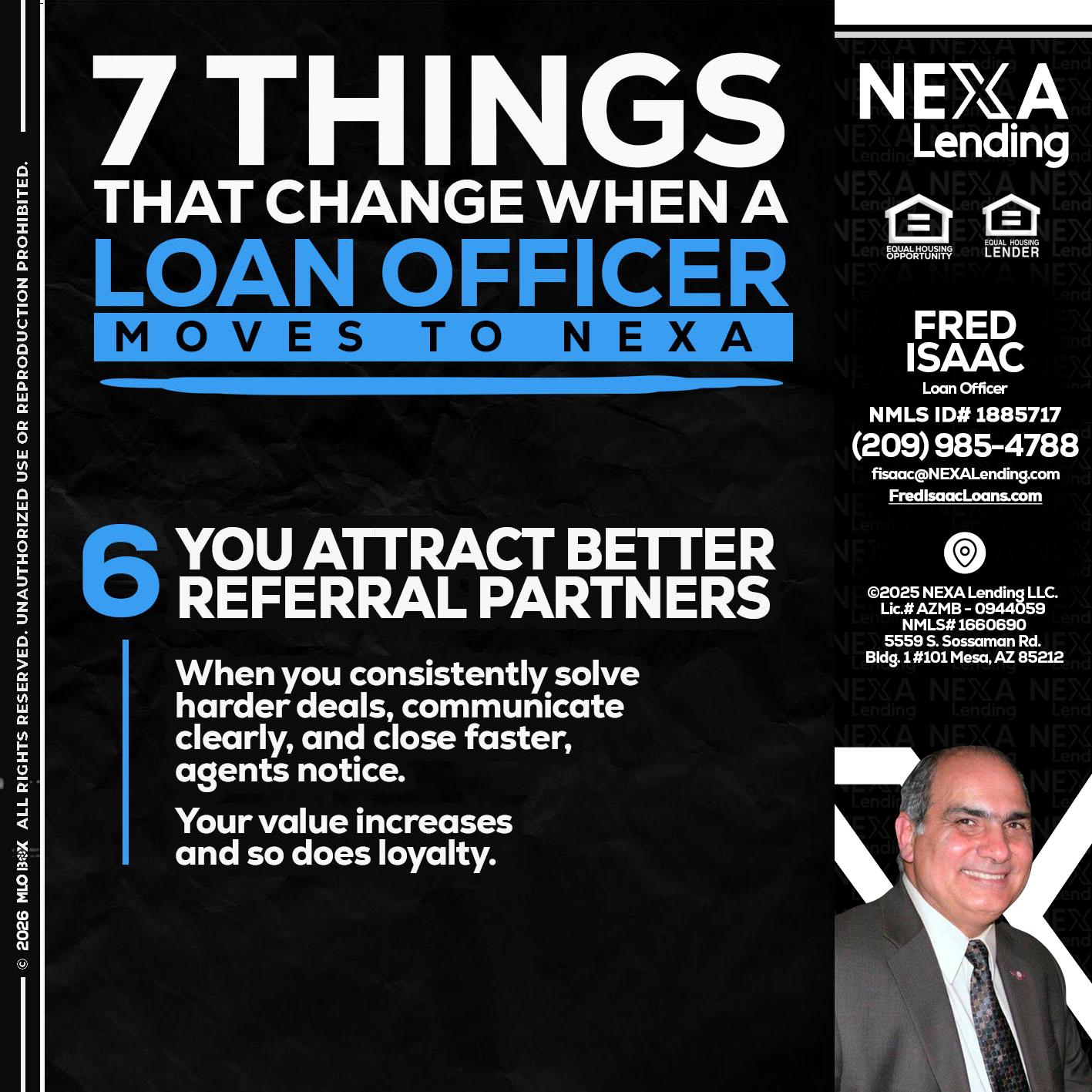 7 THINGS (6) - Fred Isaac -Loan Officer