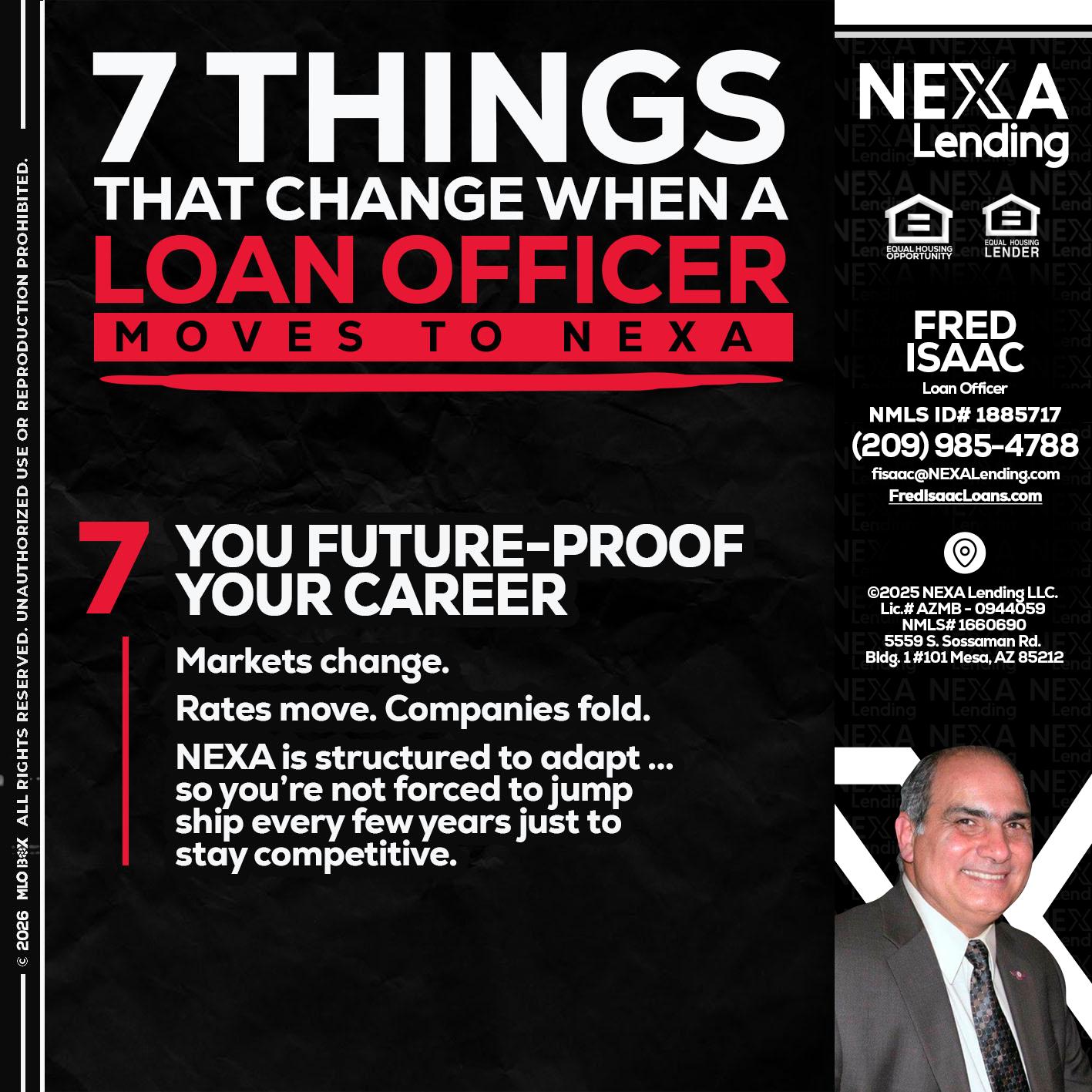 7 THINGS (7) - Fred Isaac -Loan Officer