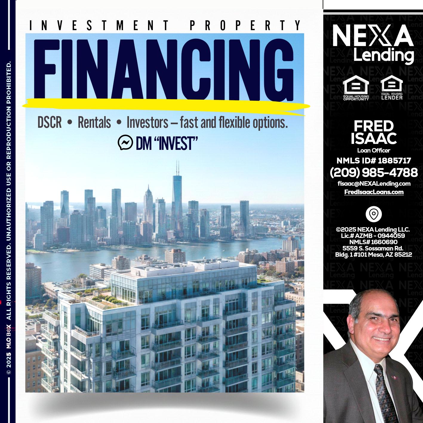 FINANCING - Fred Isaac -Loan Officer