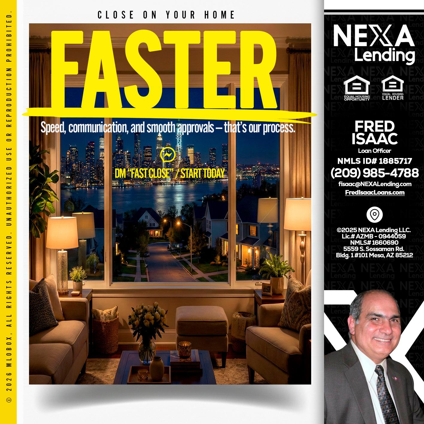 FASTER - Fred Isaac -Loan Officer