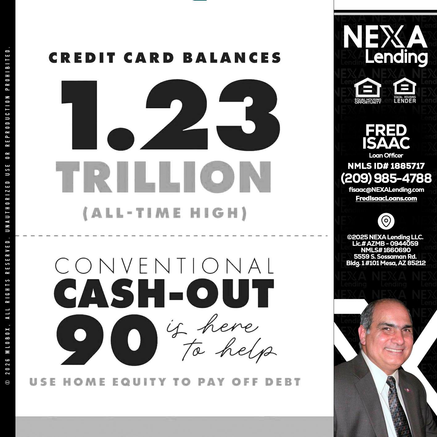 CREDIT CARD BALANCE - Fred Isaac -Loan Officer