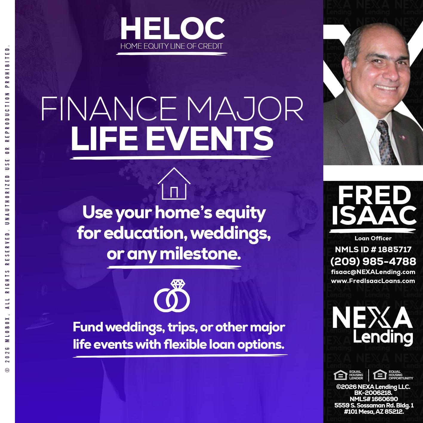 HELOC - Fred Isaac -Loan Officer