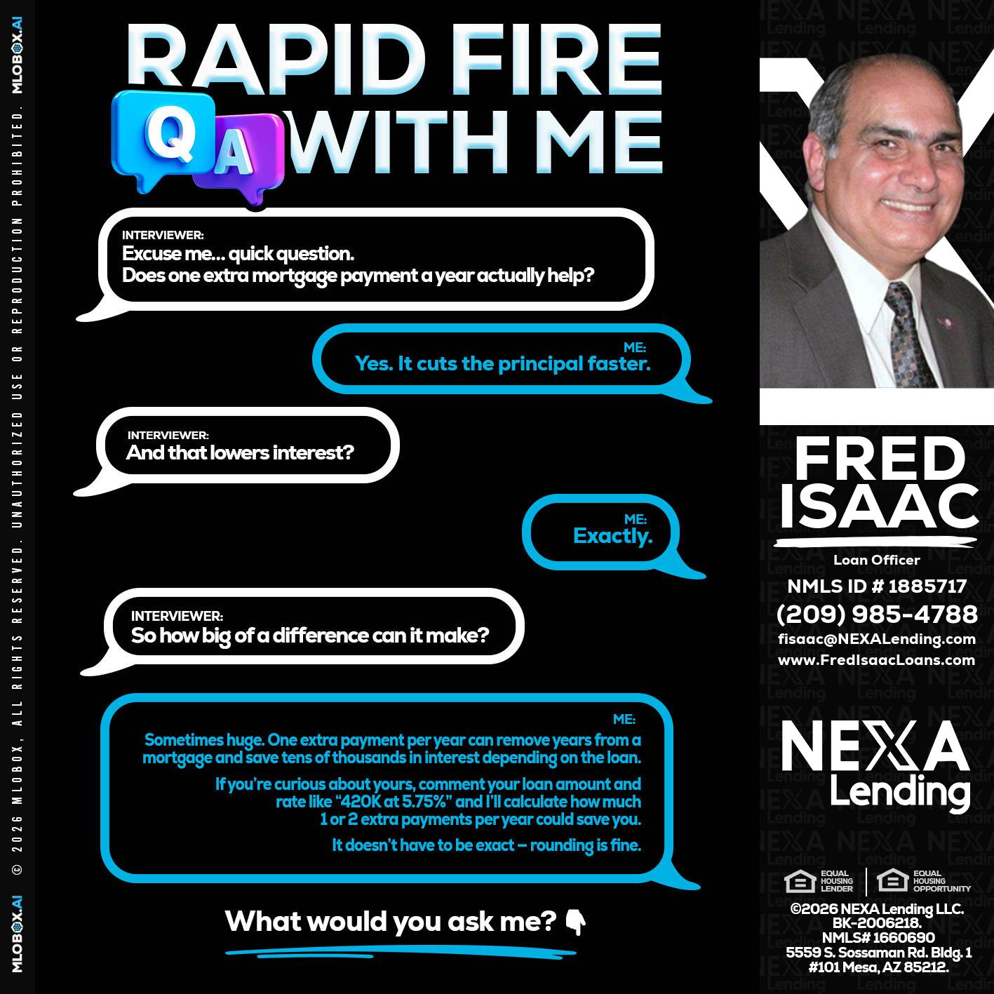 RAPID Q&A - Fred Isaac -Loan Officer