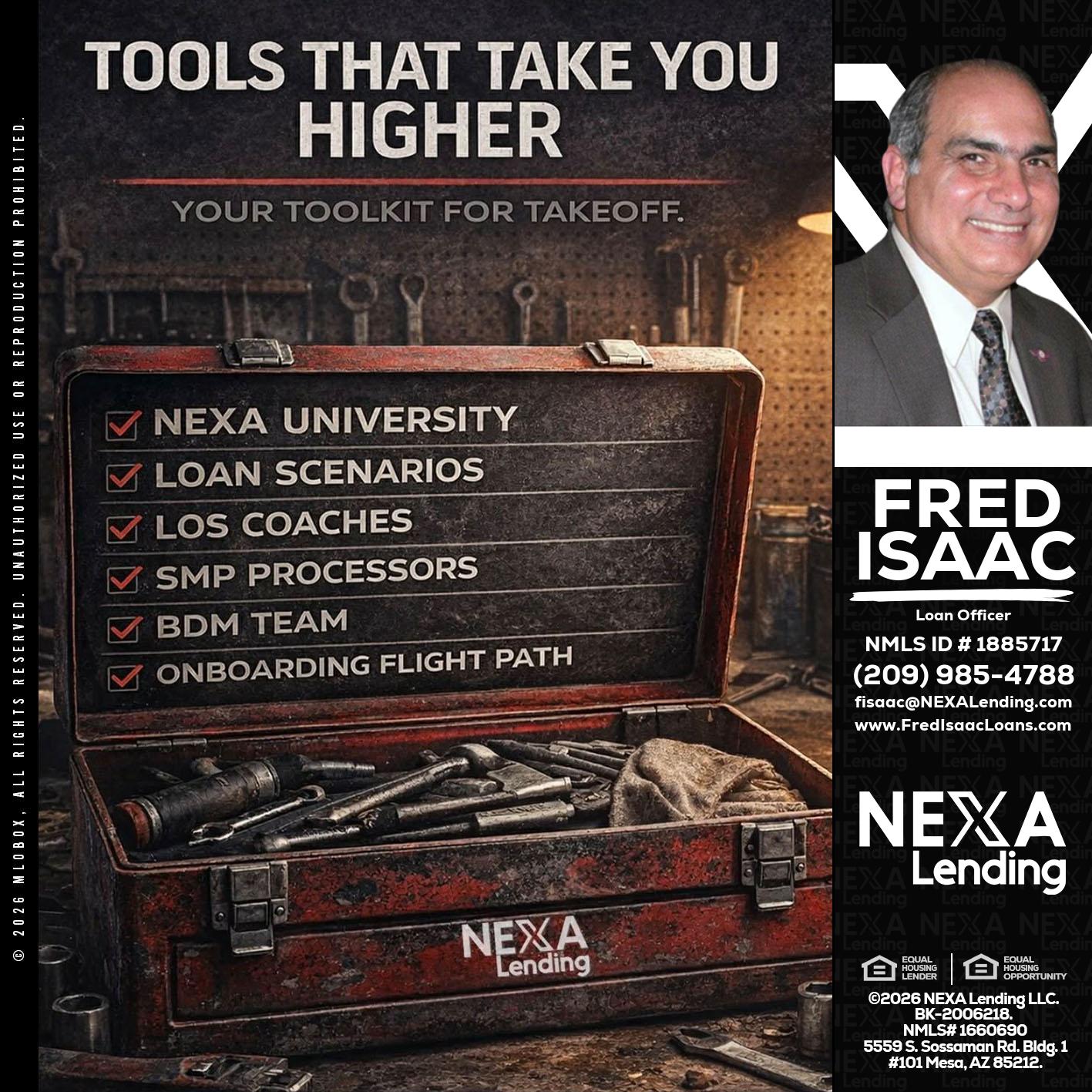 TOOLS THAT - Fred Isaac -Loan Officer