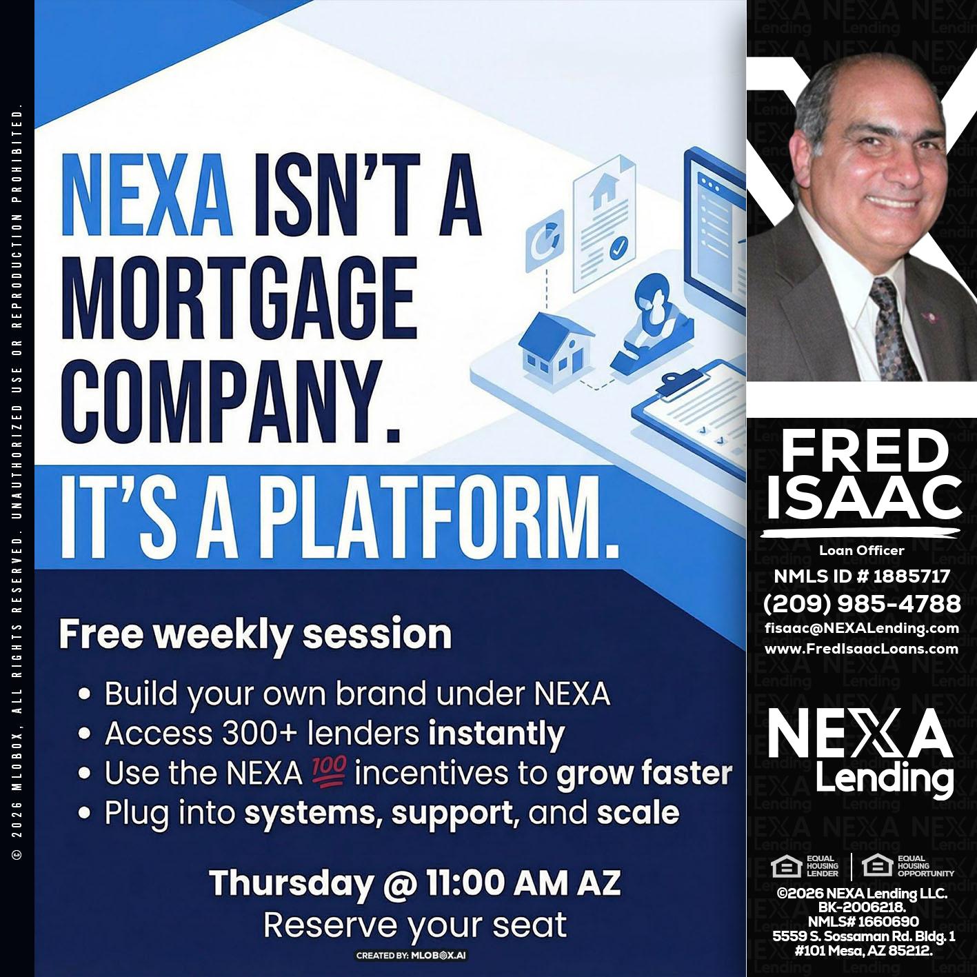 NEXA ISNT - Fred Isaac -Loan Officer