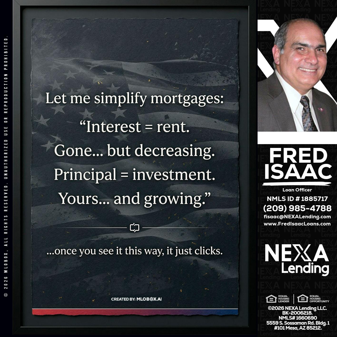 LET ME SIMPLIFY - Fred Isaac -Loan Officer