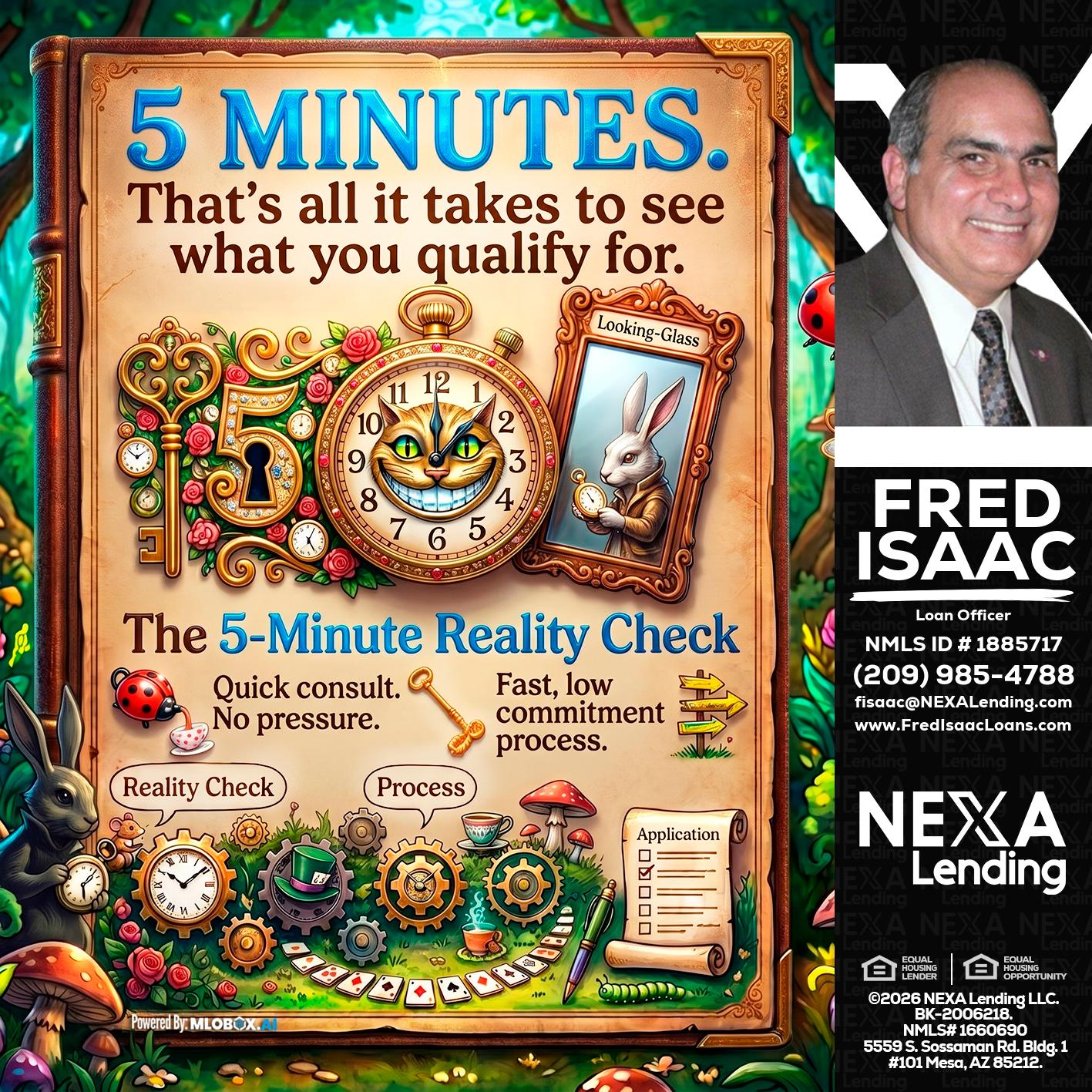 Reality Check! - Fred Isaac -Loan Officer