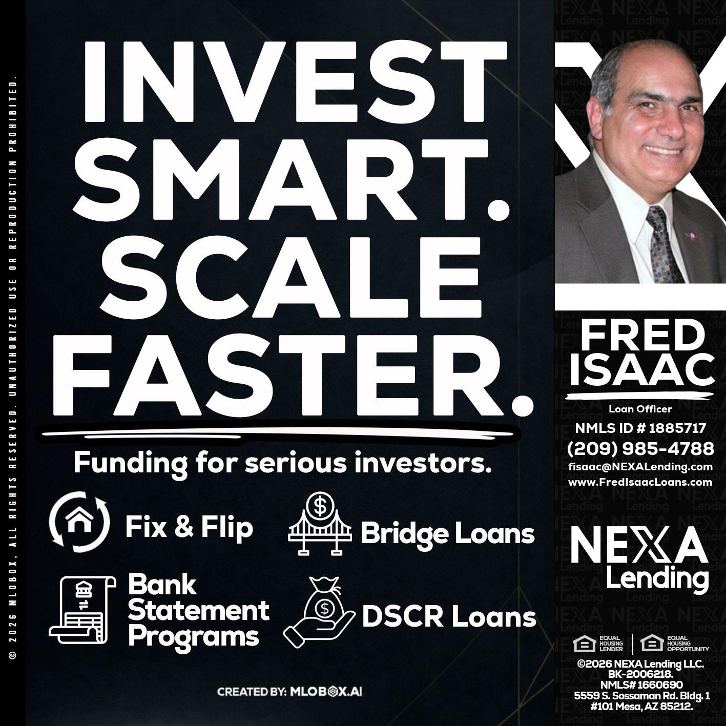 INVEST SMART - Fred Isaac -Loan Officer