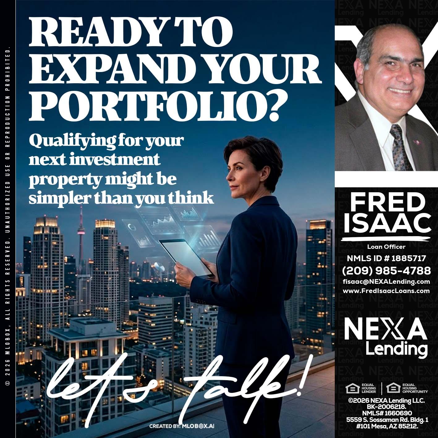 READY TO EXPAND - Fred Isaac -Loan Officer