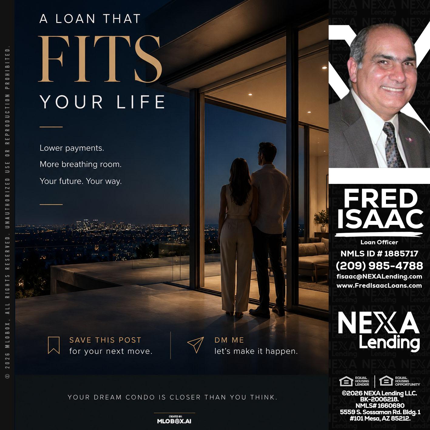 LOANS THAT FIT - Fred Isaac -Loan Officer