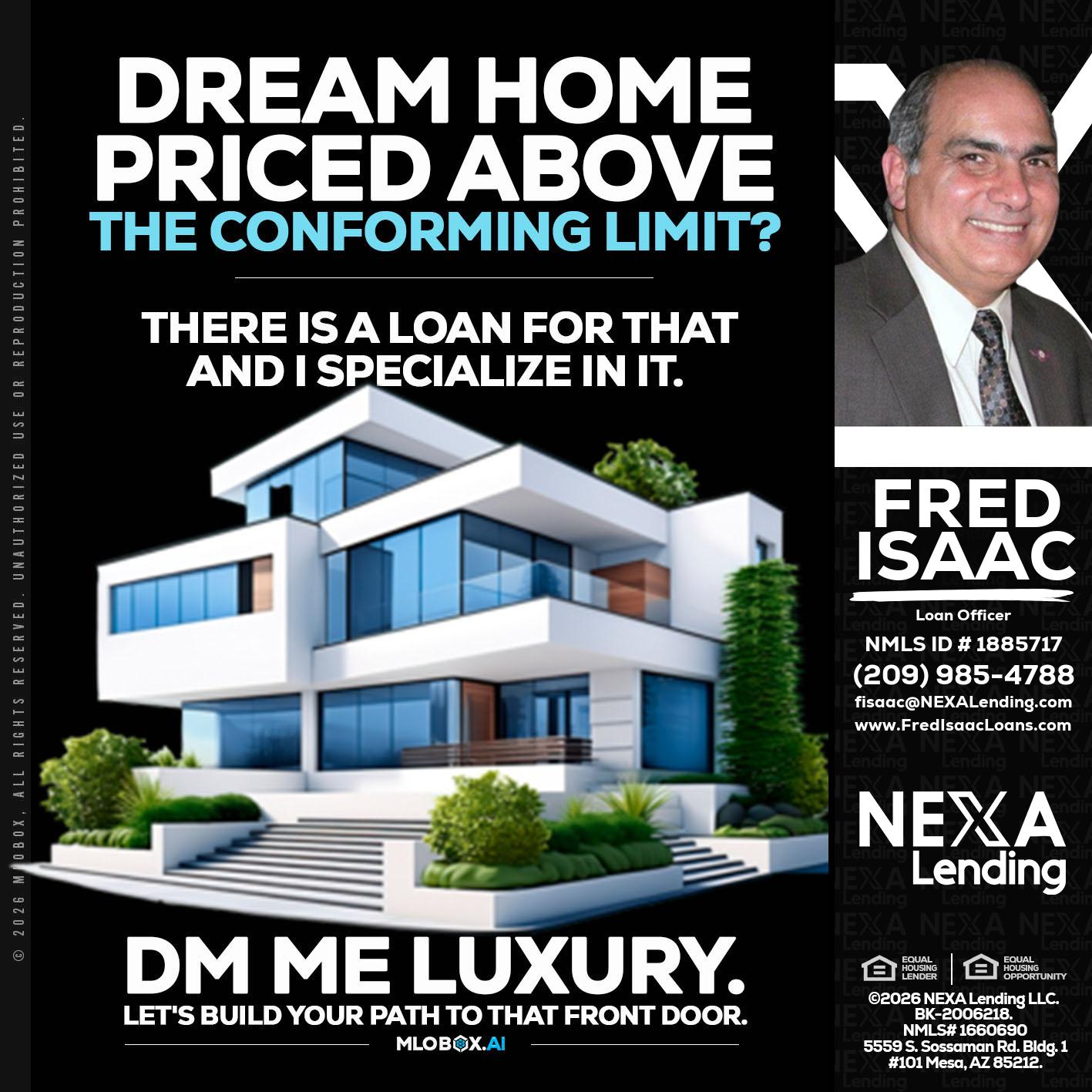 DREAM HOME - Fred Isaac -Loan Officer