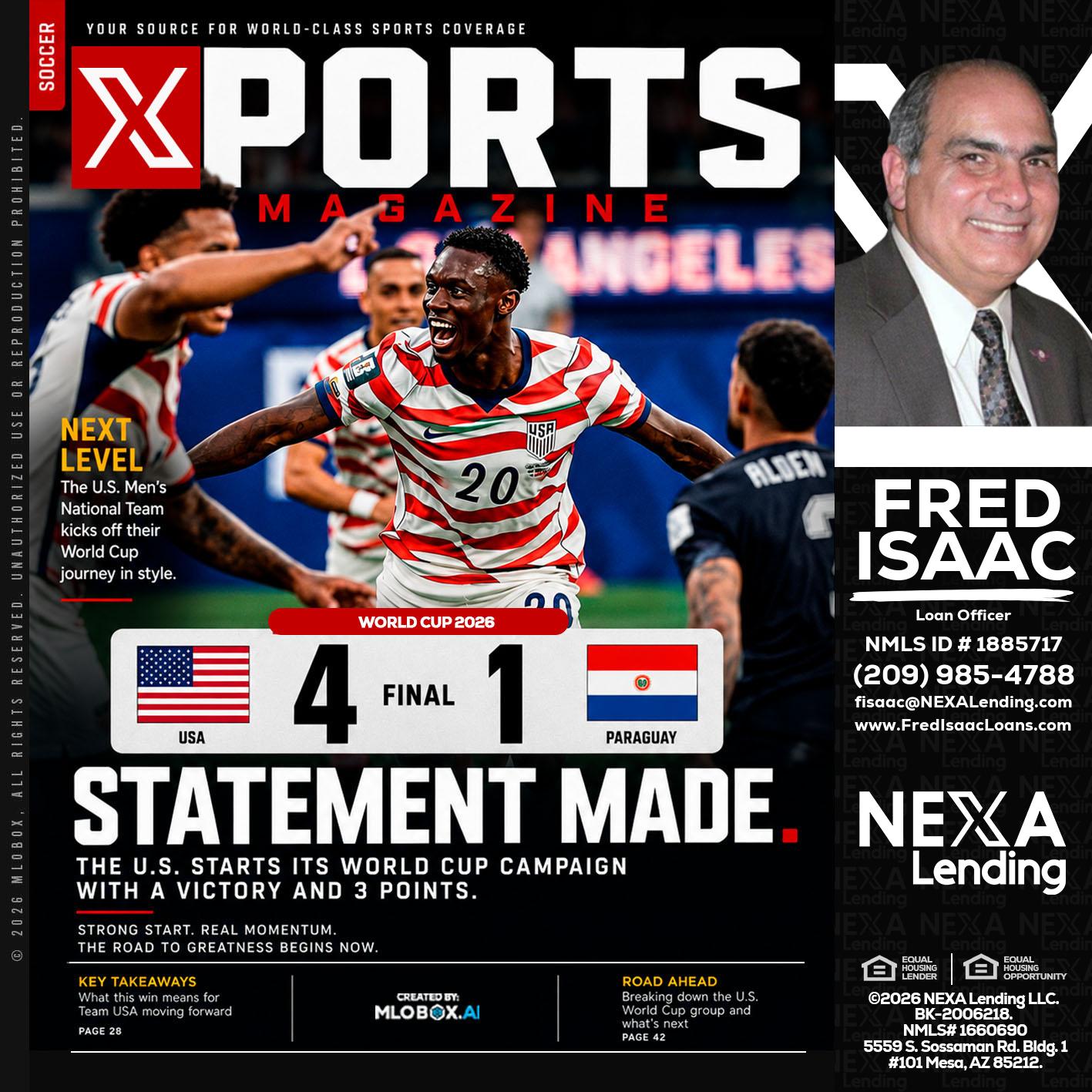 XPORTS - Fred Isaac -Loan Officer