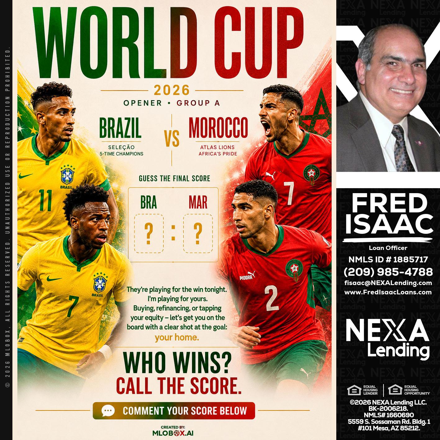 WORLD CUP - Fred Isaac -Loan Officer