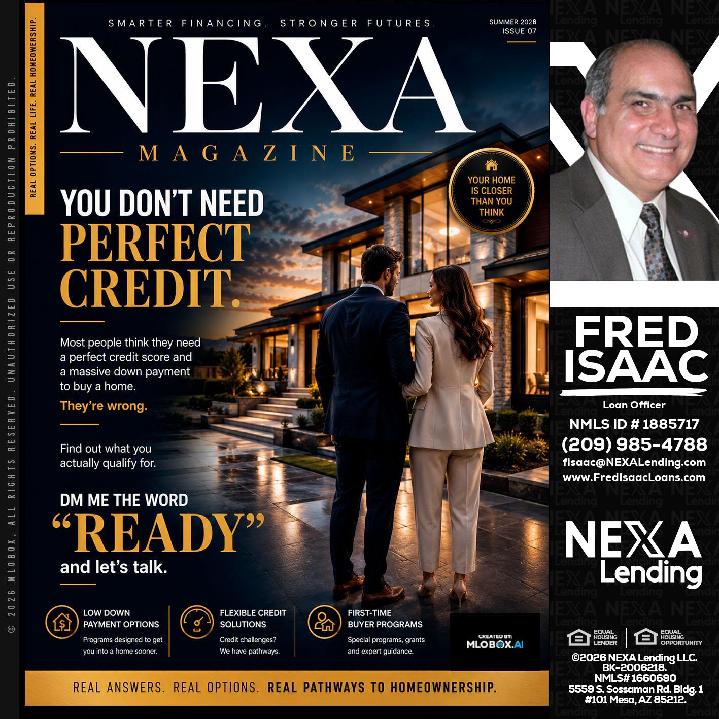 NEXA MAGAZINE - Fred Isaac -Loan Officer