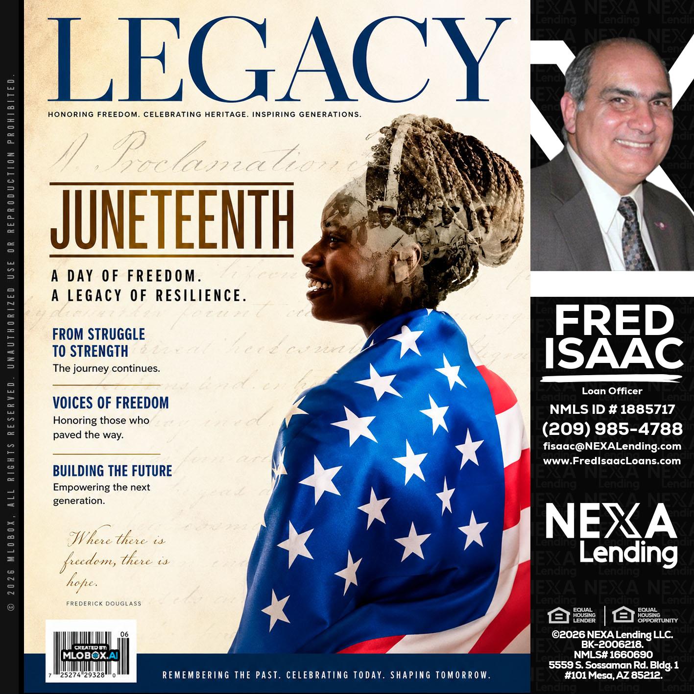 LEGACY - Fred Isaac -Loan Officer