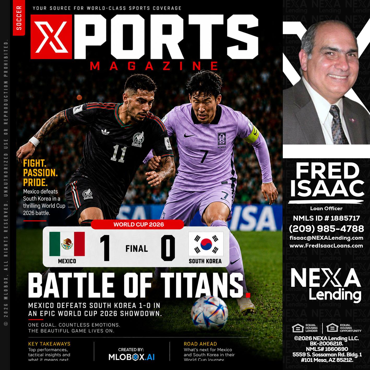 XPORTS MAGAZINE - Fred Isaac -Loan Officer