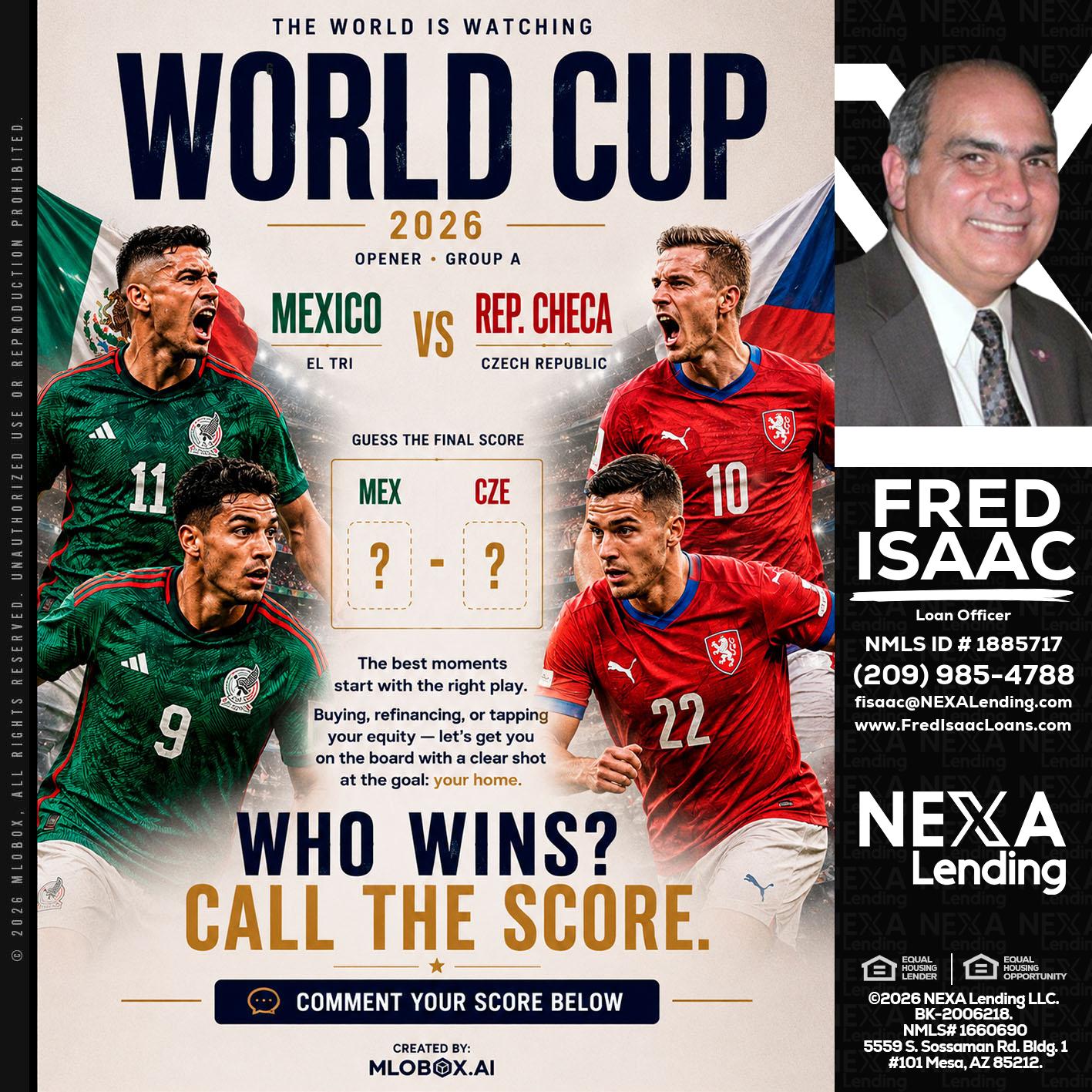 WORLD CUP 2026 - Fred Isaac -Loan Officer