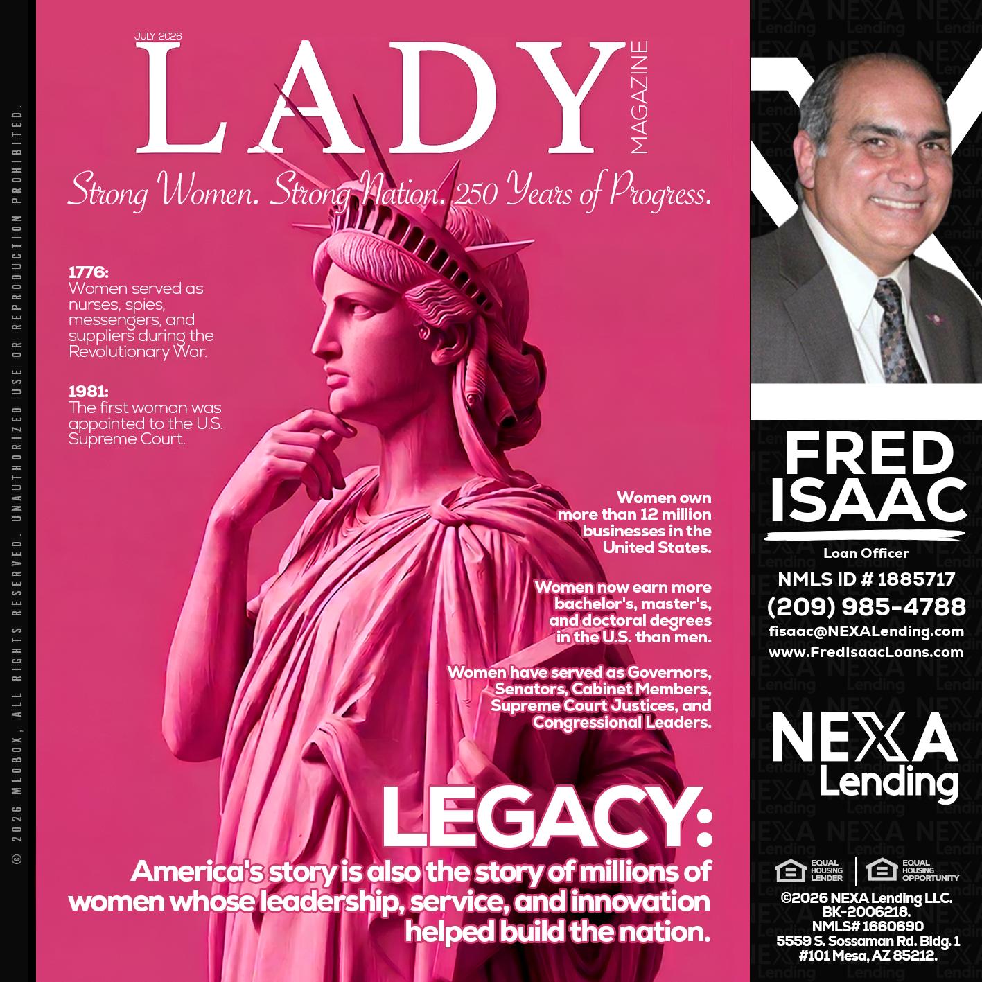 LADY LIBERTY! - Fred Isaac -Loan Officer