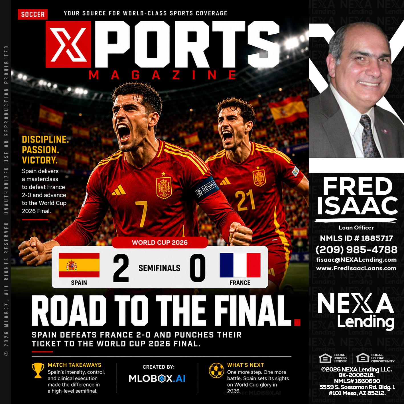 XPORTS WORLD CUP 2026 - Fred Isaac -Loan Officer