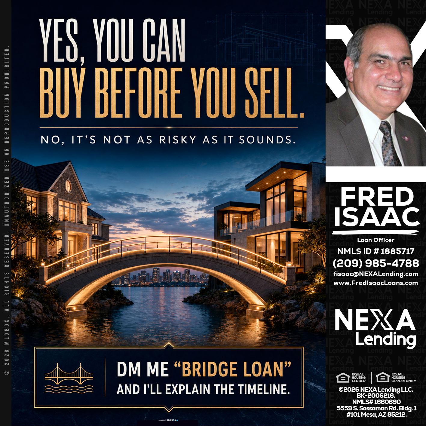 YES, YOU CAN - Fred Isaac -Loan Officer