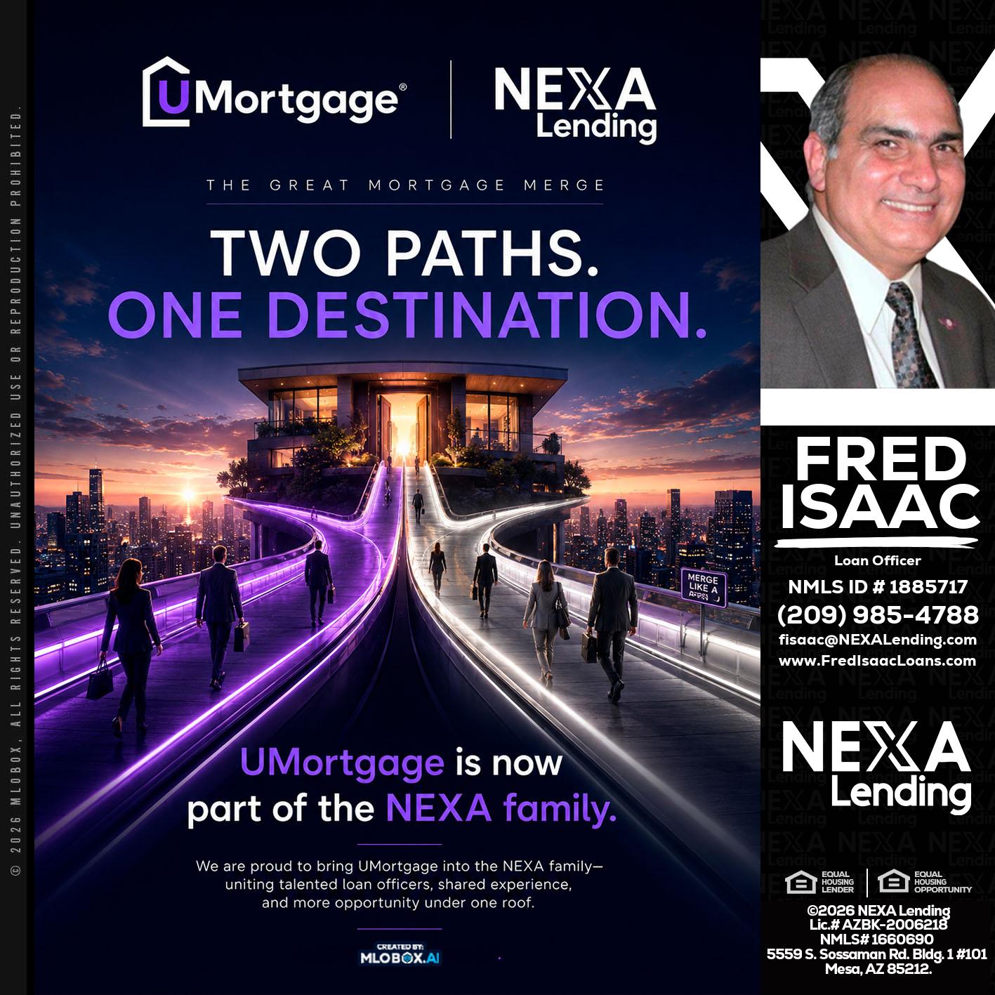 two path - Fred Isaac -Loan Officer